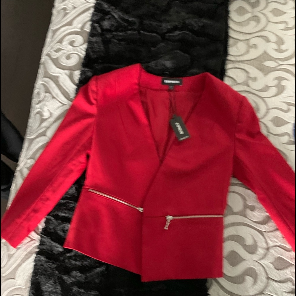 Express red brand new jacket / blazer
